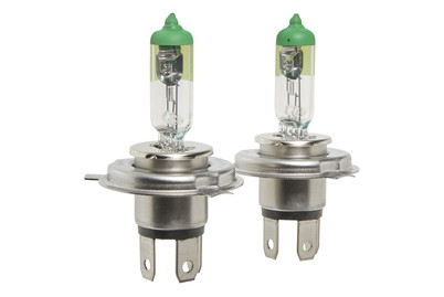 Image of Philips ColorVision Halogenlampe H4, grün, 2 Stück bei JUMBO