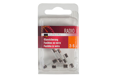 Image of Q+P Glassicherung 2-5 AMP Radio bei JUMBO