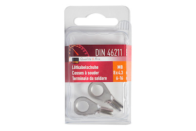 Image of Lötkabelschuhe Din46211 M8 8x4.3 6-16Qmm bei JUMBO