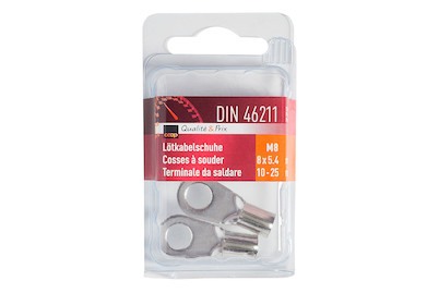 Image of Lötkabelschuhe Din46211 M8 8x5.4 10-25Qm bei JUMBO
