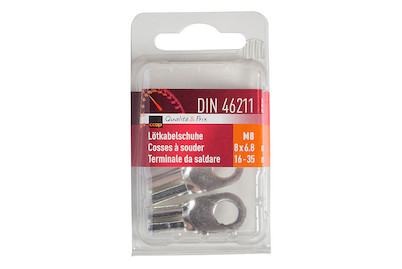 Image of Lötkabelschuhe Din46211 M8 8x6.8 16-35Qm bei JUMBO