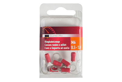 Image of Ringkabelzunge rot M6 0.5-1.0Qmm bei JUMBO