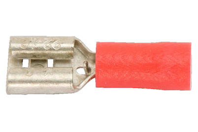 Image of Flachsteckhülse rot 0.6-1.0Qmm 6.3x0.8