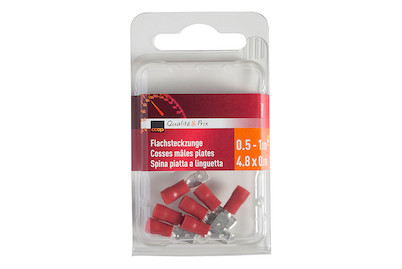 Image of Flachsteckzunge rot 0.5x1.0QMM 4.8x0.5 bei JUMBO