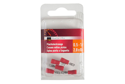 Image of Flachsteckzunge rot 0.5-1.0Qmm 2.8x0.8 bei JUMBO