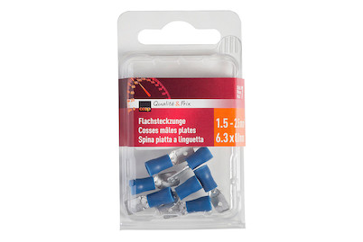 Image of Flachsteckzunge blau 1.5-2.5Qmm 6.3x0.8 bei JUMBO