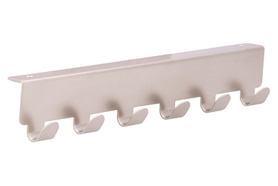 Image of Siro Türgarderobe mit 6 Haken 2303 Metall Nickel matt Länge 240 mm Klebe- oder Schraubmontage bei JUMBO