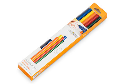 Image of Klebesticks Colour Ø 11 mm 250 mm, 250 g, 8 Sticks farbig bei JUMBO