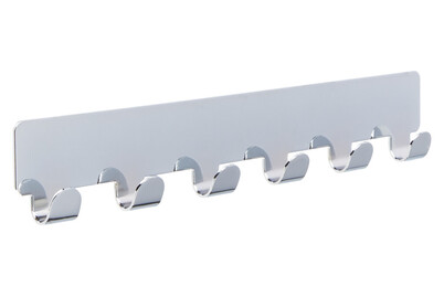 Image of Siro Hakenleiste Garderobe selbstklebend 2178 Metall Chrom glänzend Länge 240 mm bei JUMBO