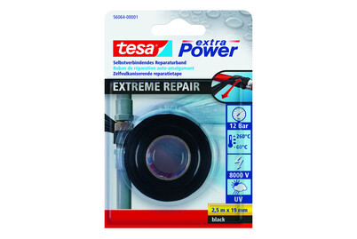 Image of Tesa selbstverschweissendes Reparaturband 2.5 m x 19 mm schwarz bei JUMBO