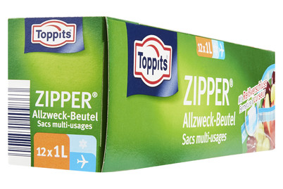 Image of Toppits Zipper Allzweck-Beutel 1 L