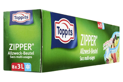 Image of Toppits Zipper Allzweck-Beutel 3 L