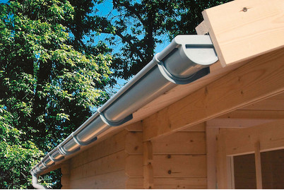 Image of Neogard Dachrinne Set 1 beidseitig 300 cm, kunststoff hellgrau bei JUMBO