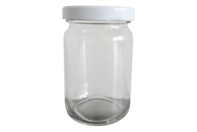 Image of Honigglas mit Deckel weiss 10cl