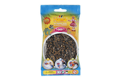 Image of Hama Hama Perlen dunkelbraun bei JUMBO