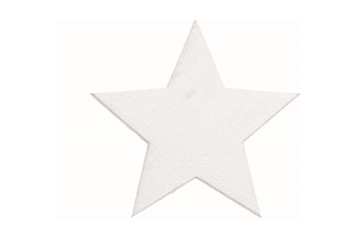 Image of Stern Holz weiss 5 Stück 5 x 5 x 0.2 cm bei JUMBO