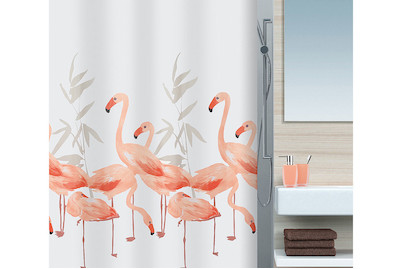 Image of Spirella Duschvorhang Flamingo 240 x 180 cm bei JUMBO