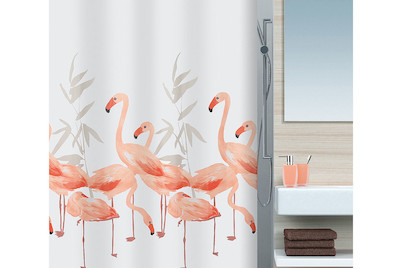 Image of Spirella Duschvorhang Flamingo 240 x 180 cm