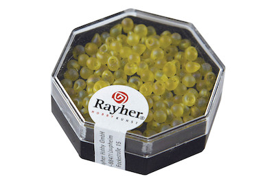 Image of Miyuki-Perle-Drop, 3,4mm ø, transp. gefrostet, Dose bei JUMBO