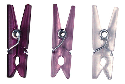 Image of Acryl-Klammer, 2,5 cm, SB-Btl. 20 Stück bei JUMBO