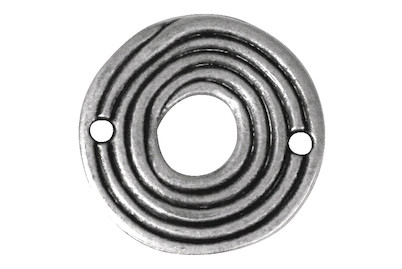 Image of Metall-Zierelement, 26mm, 2 Löcher à 2mm ø, lose bei JUMBO