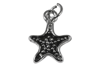 Image of Metall-Anhänger Stern , 15mm, 15mm, Öse 2,5mm ø, lose bei JUMBO