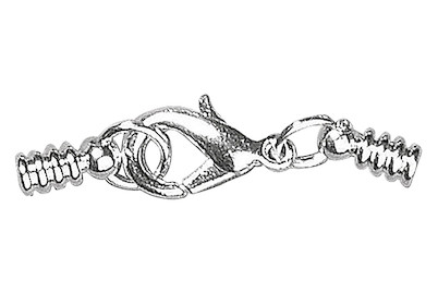 Image of Schmuckverschluss Ringelkappel, 2mm ø, kplt. Montiert, SB-Btl 2Stück bei JUMBO