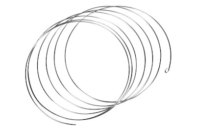 Image of Spiralarmreif, 6cm ø, 120cm, 6,5 Rundungen, SB-Btl 1Stück