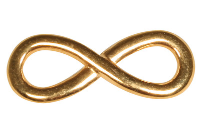 Image of Metall-Zierelement Infinity 1.1x2.9 cm bei JUMBO
