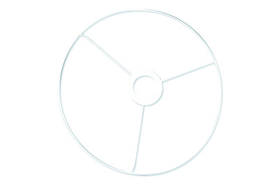 Image of Ring mit Kreuz 30 cm ø weiss beschichtet bei JUMBO