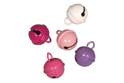 Image of Metallglöckchen rosa Mix 19 mm ø 5 Stück bei JUMBO