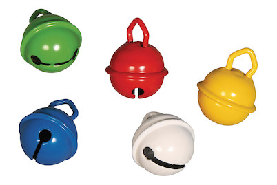Image of Metallglöckchen bunt 19 mm ø 5 Stück bei JUMBO
