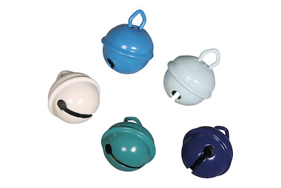 Image of Deko-Metallglöckchen, blau Mix, 19mm ø, SB-Btl 5Stück bei JUMBO