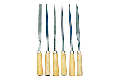 Image of Feilen-Set mit Holzgriff, 17cm, 6 Sorten bei JUMBO
