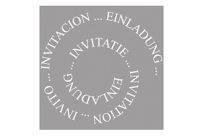 Image of Stempel Spirale Einladung 6x6 cm bei JUMBO