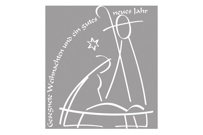 Image of Stempel Gesegnete Weihnachten und... , 7x8cm bei JUMBO