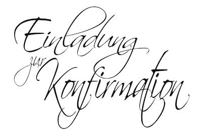 Image of Holz-Stempel Einladung zur Konfirmation 5x7 cm bei JUMBO