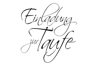 Image of H.- Stempel Einladung zur Taufe , 6x6cm bei JUMBO