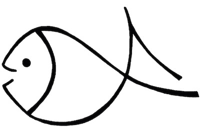 Image of H.- Stempel Fisch beschwingt, 4x6cm bei JUMBO