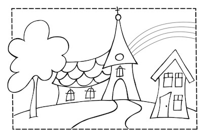 Image of Stempel Kirche, 7x10cm bei JUMBO