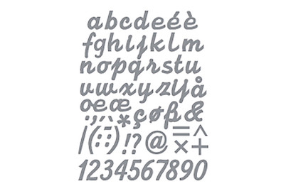 Image of Klebeschrift a-z, 10x23cm, Kleinbuchstaben bei JUMBO