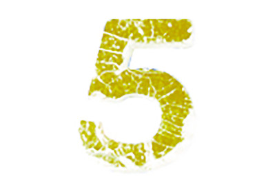 Image of Wachszahlen -5-, 9mm, SB-Btl 2Stück bei JUMBO