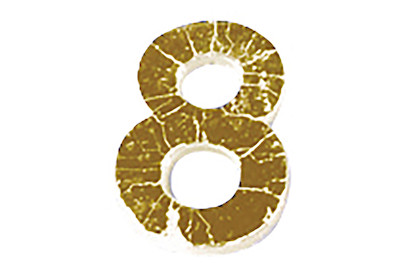 Image of Wachszahlen -8-, 9mm, SB-Btl 2Stück bei JUMBO