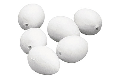 Image of Watteeier weiss 29x38 mm bei JUMBO