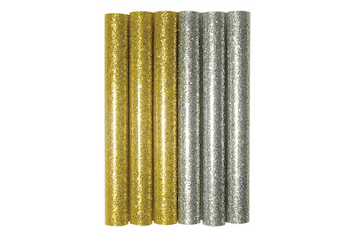 Image of Glitter-Klebesticks f. Heissklebepistole, 10x1cm, SB-Btl 6Stück bei JUMBO