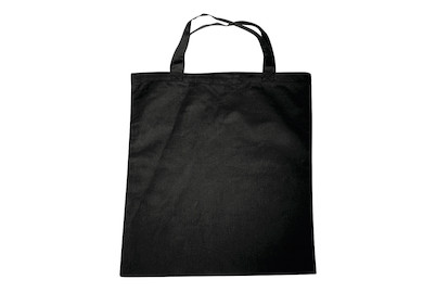 Image of Baumwoll-Tragetasche 38x42 cm schwarz bei JUMBO