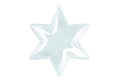 Image of Plastik-Stern 2-teilig 10 cm bei JUMBO