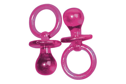 Image of Kunststoffanhänger-Schnuller, 5 cm, SB-Btl. 5 Stück bei JUMBO