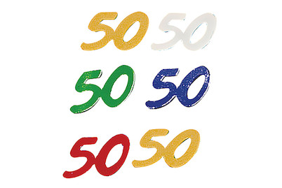 Image of Jubiläums-Pailletten, 50 , SB-Btl. 12 g bei JUMBO