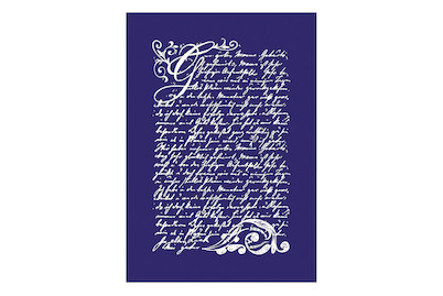 Image of Siebdruck-Schablone Vintage Poesie, DIN A5, 1 Schabl.+1 Rakel im SB-Btl. bei JUMBO